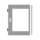 Striebel 2CPX010874R9999 TZT204L Transparente Tür 2FB / 4RE Tür links mit Sichtscheibe