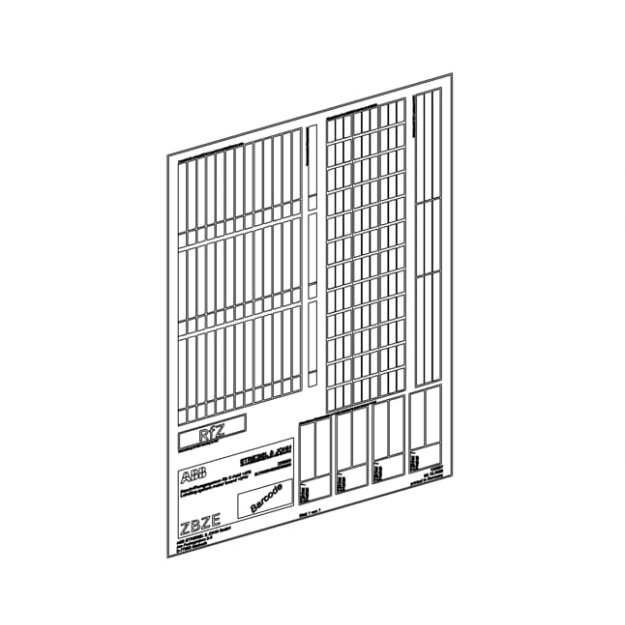 Striebel 2CPX054206R9999 ZBZE Beschriftungssystem Zählerfeld, 1FB