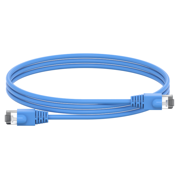 Striebel 2CPX054392R9999 ZLPBL150 Patchleitung RJ45 mit Stecker, blau, Länge: 1500mm 6kV
