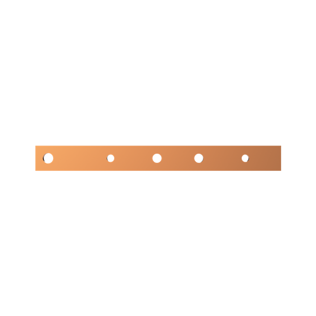 Striebel 2CPX041930R9999 ZX1064 Cu-Schiene 30x10mm, L:298mm Kupferschiene, lose Lieferung