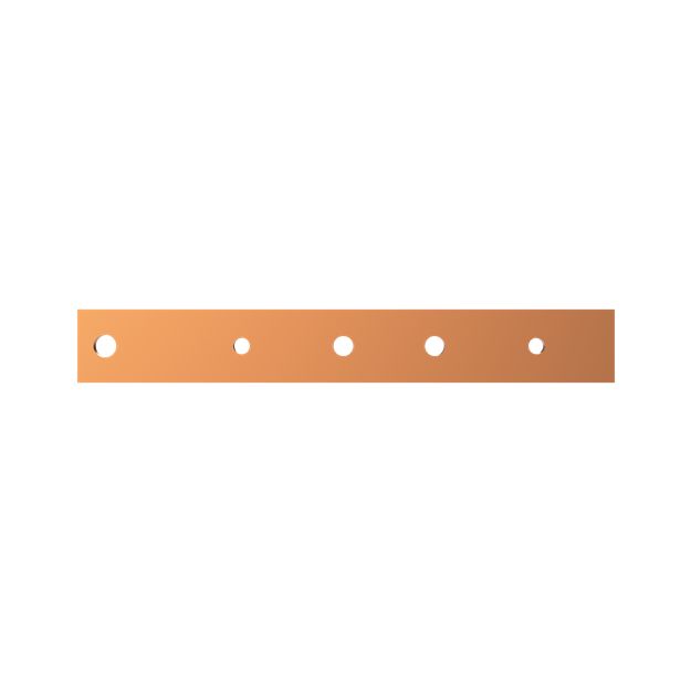 Striebel 2CPX041936R9999 ZX1070 Cu-Schiene 40x10mm, L:298mm Kupferschiene, lose Lieferung