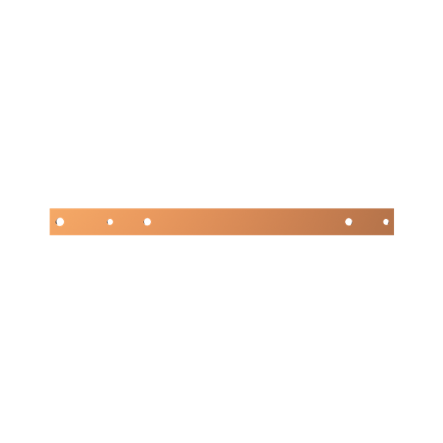 Striebel 2CPX041937R9999 ZX1071 Cu-Schiene 40x10mm, L:548mm Kupferschiene, lose Lieferung