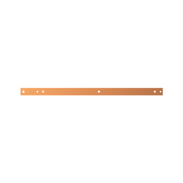 Striebel 2CPX041938R9999 ZX1072 Cu-Schiene 40x10mm, L:767mm Kupferschiene, lose Lieferung