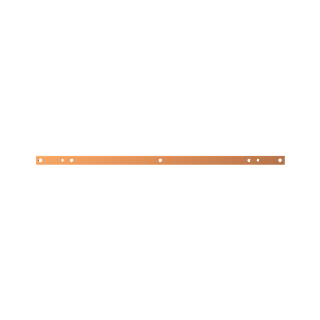 Striebel 2CPX041968R9999 ZX1106 Cu-Schiene 30x10mm, L:850mm Kupferschiene, lose Lieferung