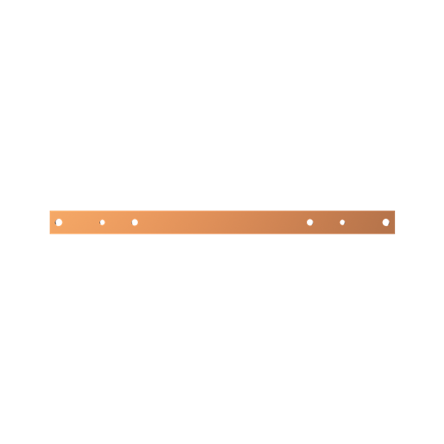 Striebel 2CPX041973R9999 ZX1111 Cu-Schiene 40x10mm, L:600mm Kupferschiene, lose Lieferung
