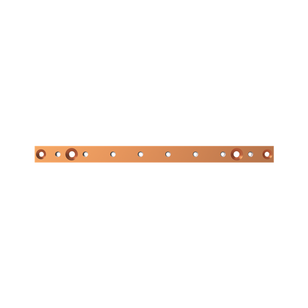 Striebel 2CPX042122R9999 ZX1211 Cu-Schienen NH 2FB 30x10 Für CombiLine M(B)D…52(B) Module