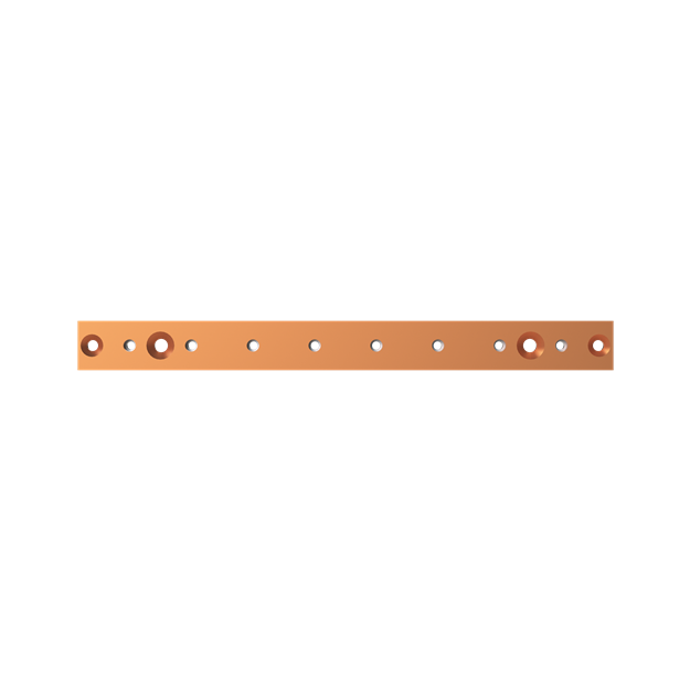 Striebel 2CPX042125R9999 ZX1214 Cu-Schienen NH 2FB 40x10 Für CombiLine M(B)D…52(B) Module