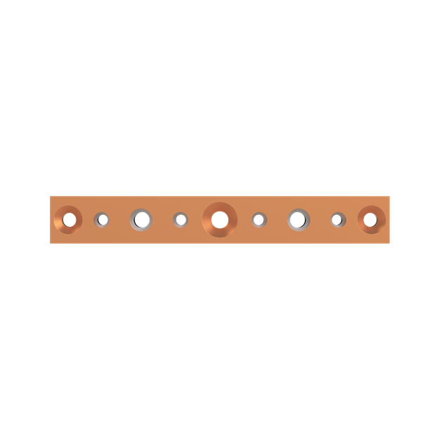 Striebel 2CPX042267R9999 ZX1220 Cu-Schienen 30x10mm, L: 215mm Kupferschiene, lose Lieferung