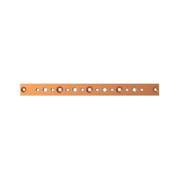 Striebel 2CPX042274R9999 ZX1227 Cu-Schienen 40x10mm, L: 465mm Kupferschiene, lose Lieferung