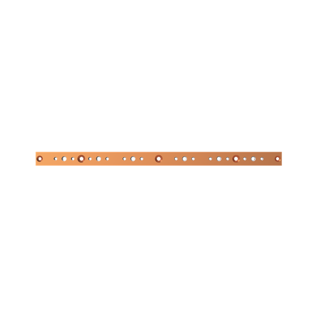 Striebel 2CPX042275R9999 ZX1228 Cu-Schienen 40x10mm, L: 715mm Kupferschiene, lose Lieferung