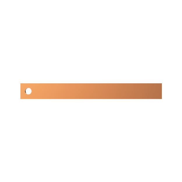 Striebel 2CPX042608R9999 ZX2130 Cu-Schiene 30x10mm, L:253mm Kupferschiene, lose Lieferung