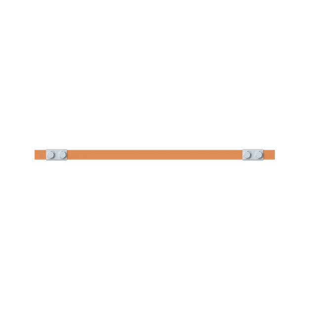 Striebel 2CPX042721R9999 ZX2331 Cu-Schiene 20x5mm, L: 43+404+43 Kupferschiene, lose Lieferung