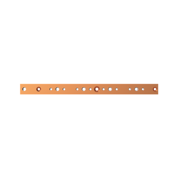Striebel 2CPX042974R9999 ZX2526 Cu-Schiene 40x10mm, L:524mm Kupferschiene, lose Lieferung