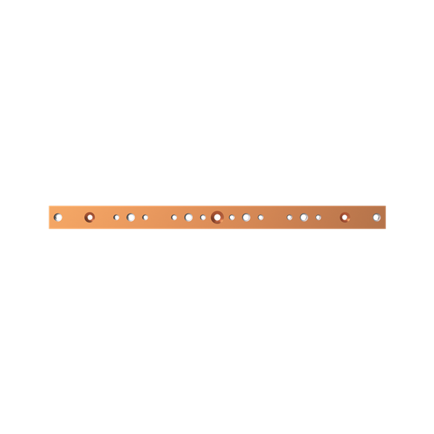 Striebel 2CPX042984R9999 ZX2536 Cu-Schiene 40x10mm, L:583mm Kupferschiene, lose Lieferung