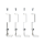 Striebel 2CPX042193R9999 ZX962 Blindblende für Reserveplätze NH-Leisten 185mm mit EFM, 50mm breit