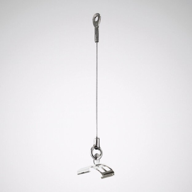 Trilux 2230700 Seilaufhängung mit Aufhängeklammer 1500mm A01SX/1500 Edelstahl