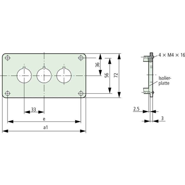 eaton Einbautableau M22-E4 216545 (1er)