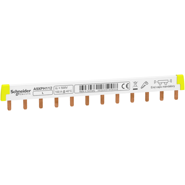 Schneider Electric A9XPH112 Phasenschiene Steg ablängbar 1P 12 TE 100A