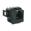 Busch-Jaeger 0210 Modular-Jack-Buchse 6-polig Kat. 3 (AMP-Nr. 216000-2) Anthrazit 2CKA000225A0078
