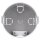 Berker 91820 Berührungsschutzdose Ø 45 mm Integro Modul-Einsätze Grau