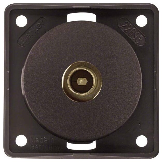 Berker 945112511 Antennen-Verbinderdose TV Integro Modul-Einsätze Braun matt