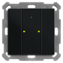 MDT BE-TA55P206.02 KNX Taster Plus 55 2-fach Schwarz matt