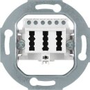 Berker 450009 TAE-Steckdose 3 x 6NFN Modul-Einsätze...