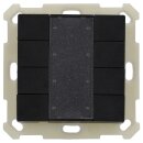 MDT BE-TA55P806.02 KNX Taster Plus 55 8-fach Schwarz matt