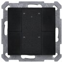 MDT BE-TA55T406.02 KNX Taster Plus TS 55 4-fach Schwarz matt