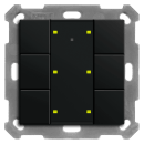 MDT BE-TA55T606.02 KNX Taster Plus TS 55 6-fach Schwarz matt