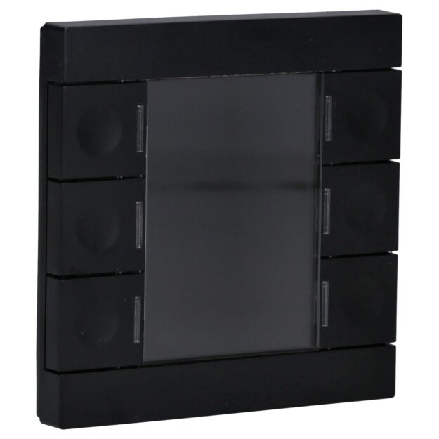 MDT BE-TAS8606.02 KNX Taster Smart 86 mit Farbdisplay Kunststoff Schwarz matt