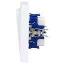 Busch-Jaeger future® linear Komplett-Set: 2000/5 US Serienschalter Einsatz + 1785-884 Serienwippe + 1721-884K Abdeckrahmen 1-fach, Future Linear weiß matt