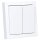 Busch-Jaeger future® linear Komplett-Set: 2000/5 US Serienschalter Einsatz + 1785-884 Serienwippe + 1721-884K Abdeckrahmen 1-fach, Future Linear weiß matt