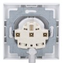 Busch-Jaeger future® linear Komplett-Set: 20 EUC-884 SCHUKO® Steckdosen-Einsatz + 1721-884K Abdeckrahmen 1-fach, Future Linear weiß matt
