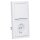 Busch-Jaeger future® linear Komplett-Set: 2000/6 US Wechselschalter Einsatz + 1786-884 Wippe + 20 EUC-884 SCHUKO® Steckdosen-Einsatz + 1722-884K Abdeckrahmen 2-fach, Future Linear weiß matt