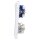 Busch-Jaeger future® linear Komplett-Set: 2000/6 US Wechselschalter Einsatz + 1786-884 Wippe + 20 EUCKS-884 SCHUKO® Steckdosen-Einsatz mit erh. Berührungsschutz + 1722-884K Abdeckrahmen 2-fach, Future Linear weiß matt