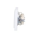 Busch-Jaeger future® linear Komplett-Set: 2x 20 EUC-884 SCHUKO® Steckdosen-Einsatz + 1722-884K Abdeckrahmen 2-fach, Future Linear weiß matt