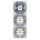 Busch-Jaeger future® linear Komplett-Set: 2000/6 US Wechselschalter Einsatz + 1786-884 Wippe + 2x 20 EUC-884 SCHUKO® Steckdosen-Einsatz + 1723-884K Abdeckrahmen 3-fach, Future Linear weiß matt
