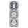 Busch-Jaeger future® linear Komplett-Set: 2000/6 US Wechselschalter Einsatz +1786-884 Wippe + 2x 20 EUCKS-884 SCHUKO® Steckdosen-Einsatz mit erh. Berührungsschutz + 1723-884K Abdeckrahmen 3-fach, Future Linear weiß matt