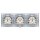 Busch-Jaeger future® linear Komplett-Set: 3x 20 EUCKS-884 SCHUKO® Steckdosen-Einsatz mit erh. Berührungsschutz + 1723-884K Abdeckrahmen 3-fach, Future Linear weiß matt