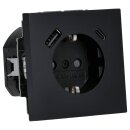 B-WARE Busch-Jaeger 20 EUCB2USBAC-45M SCHUKO®-/USB-A+C Steckdose Safety+ 2CKA002011A6322 Schwarz Matt Art Linear