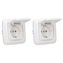 Busch-Jaeger Reflex SI Set: 2x 20 EUK-214  Steckdose mit...