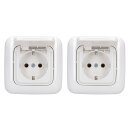 Busch-Jaeger Reflex SI Set: 2x 20 EUK-214  Steckdose mit...