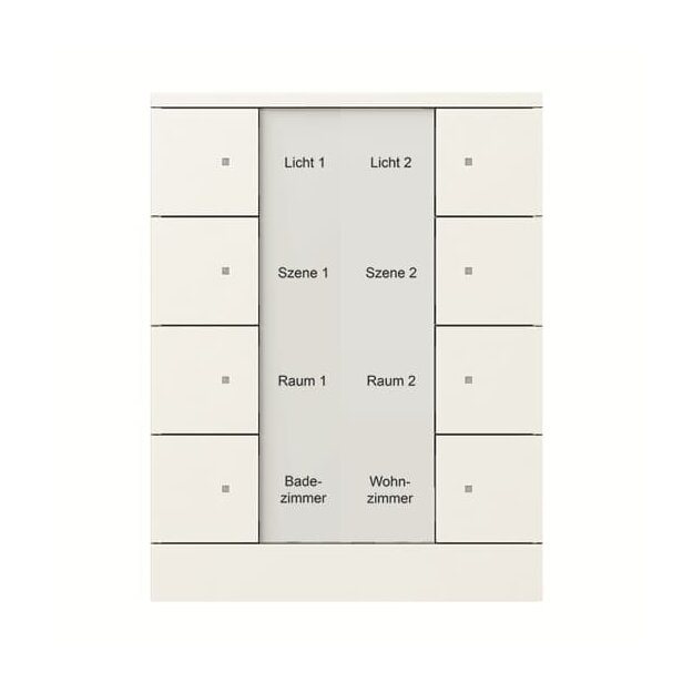 B-WARE Busch-Jaeger SB/U8.0.11-884 8-fach Bedienelement studioweiß matt 2CKA006330A0069
