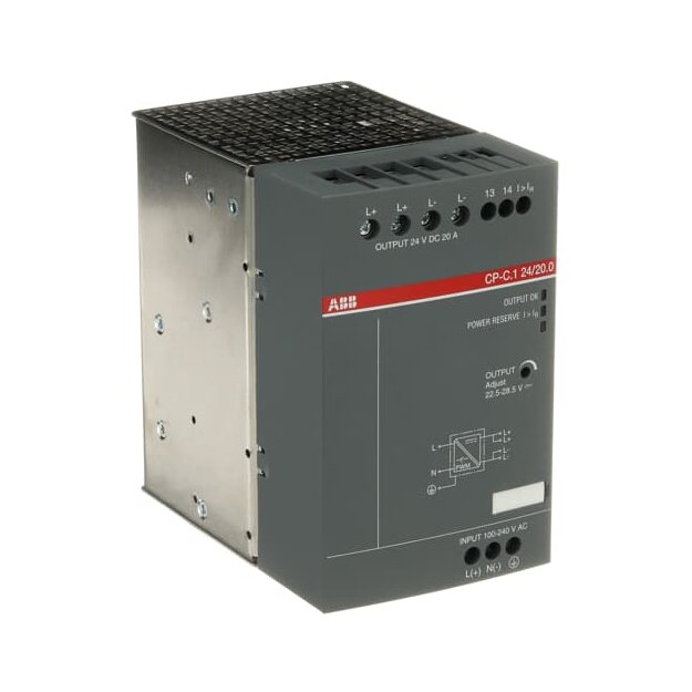 ABB 1SVR360763R1001 CP-C.1 24/20.0 Netzteil In:100-240VAC/90-300VDC Out:DC 24V/20A