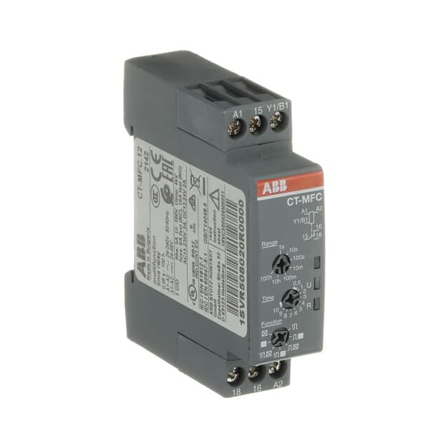 ABB 1SVR508020R0000 CT-MFC.12 Zeitrelais multifunktional 1We 24-48VDC/24-240VAC