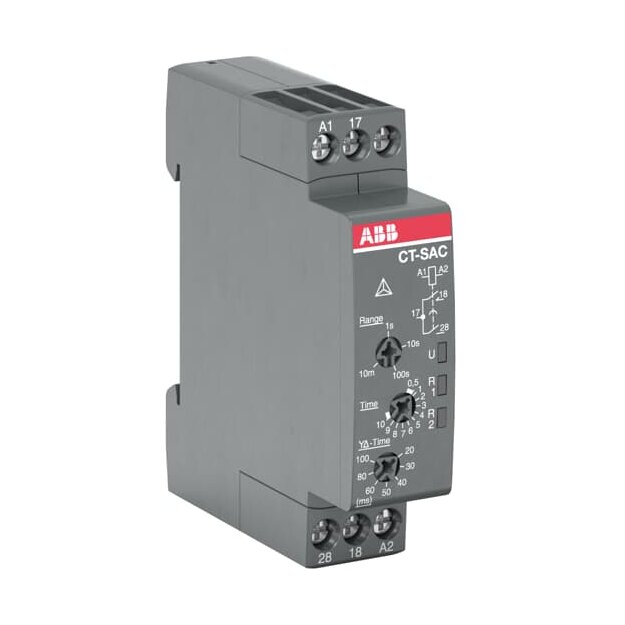 ABB 1SVR508210R0100 CT-SAC.22 Zeitrelais Stern-Dreieck 2S 24-48VDC/24-240VAC