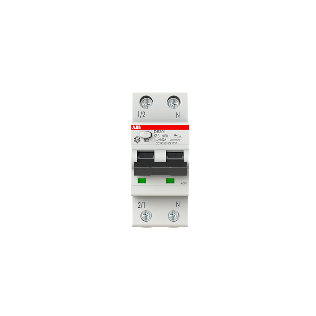 ABB 2CSR255180R1137 DS201A-K13/003 FI/LS-Schalter 6kA 1P+N Typ A K 13 30mA