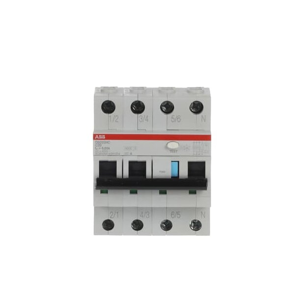 ABB 2CSR256140R1204 DS203NCA-C20/003 FI/LS-Schalter 6kA 3P+N Typ A C 20 30mA
