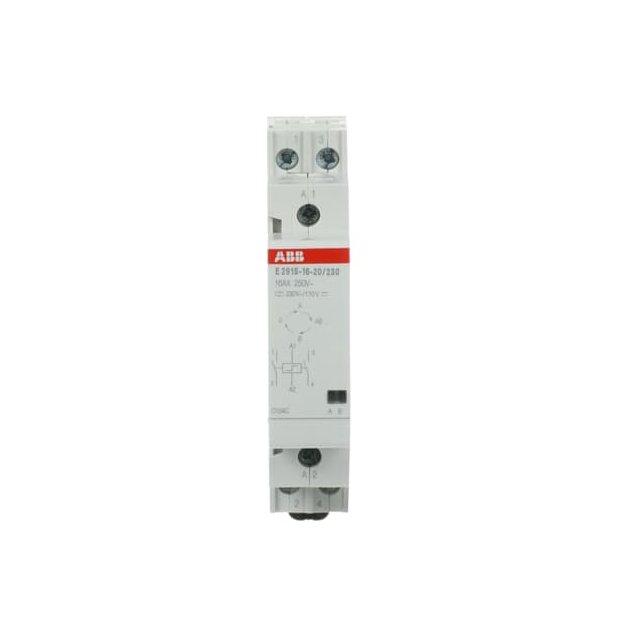ABB 2TAZ313000R2012 E291S-16-20/230 Serien-Stromstoßschalter Spule 230 VAC/ 110 VDC 16 A 2 NO